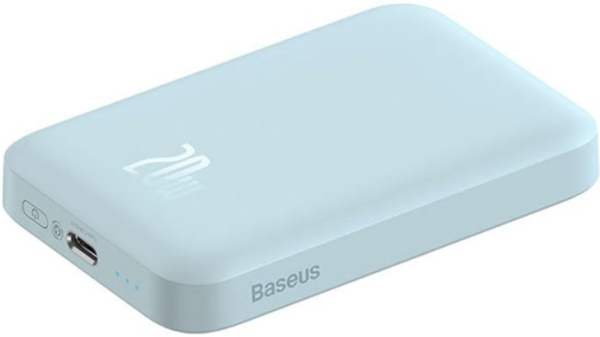 Купить Аккумулятор внешний Внешний аккумулятор Baseus Magnetic Mini 10000mAh 20W + кабель, blue